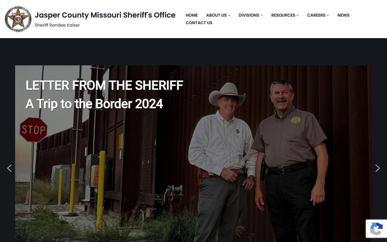 Jasper County inmate records sheriff office homepage