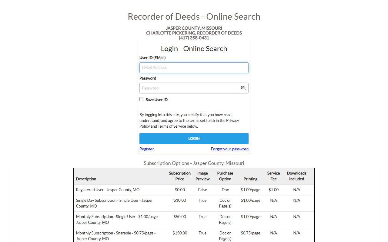 Jasper County marriage records iCounty search