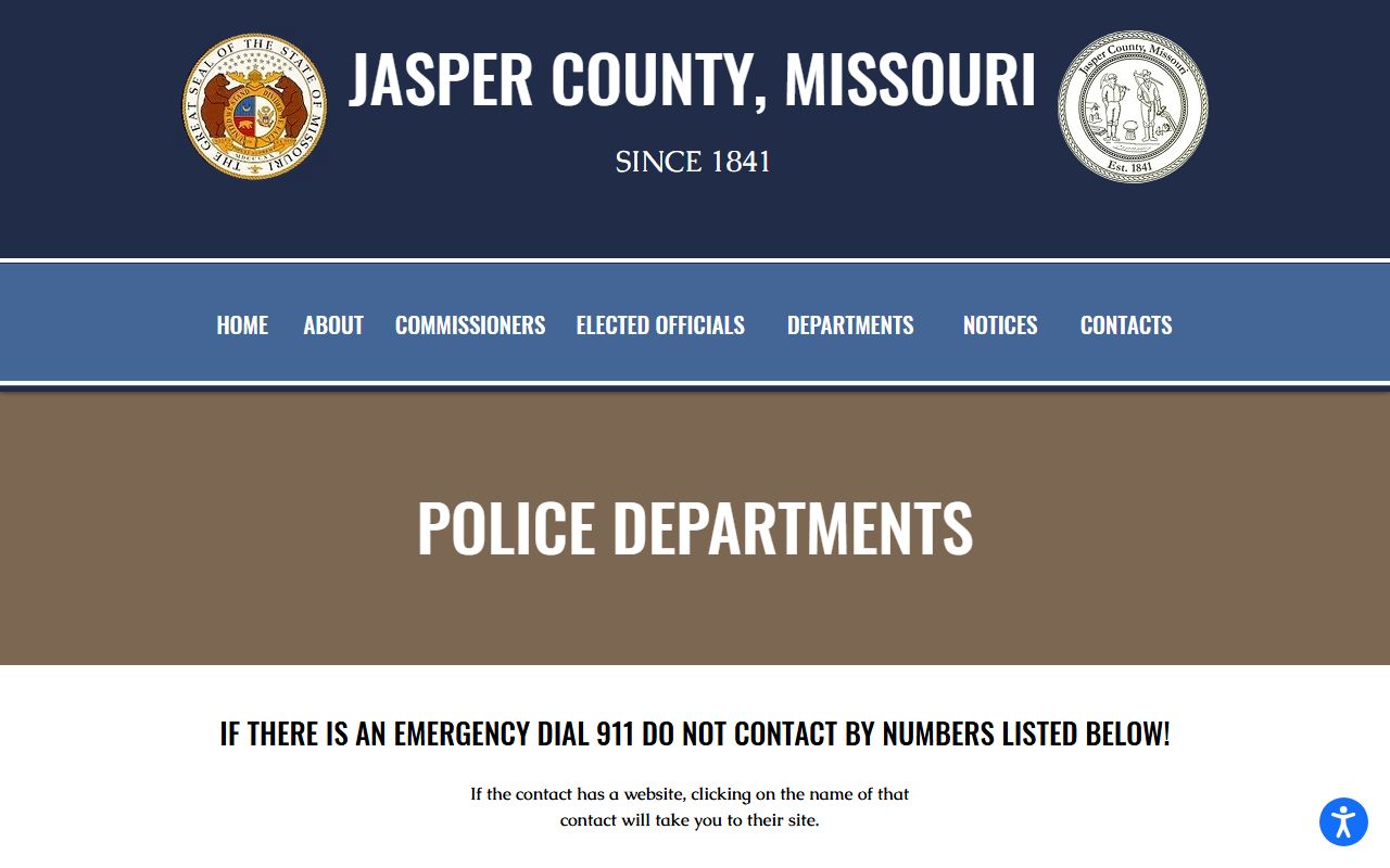 Jasper County warrant records county law enforcement contact list